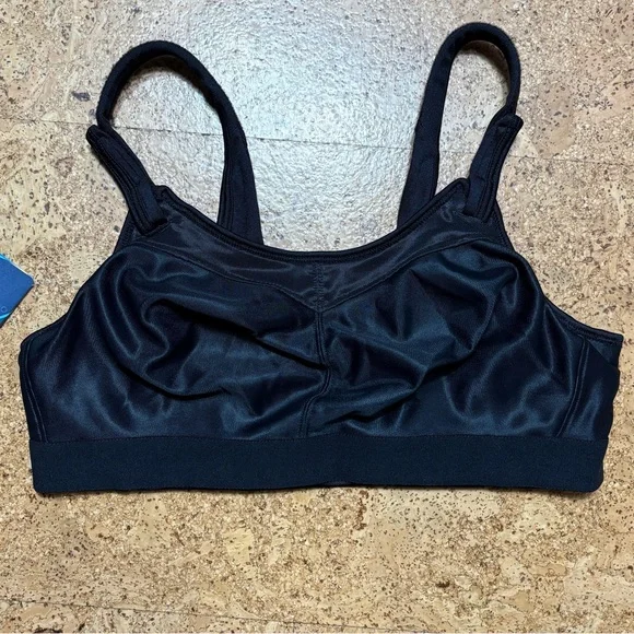Brooks Moving Comfort Fiona Sports Bra NWT In Black Sz 34C - Picture 9 of 13